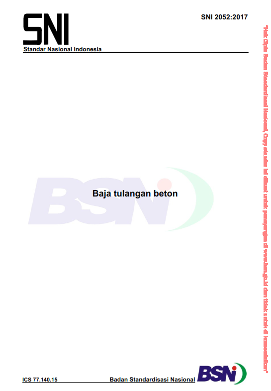 SNI 2052-2017 (Baja Tulangan)